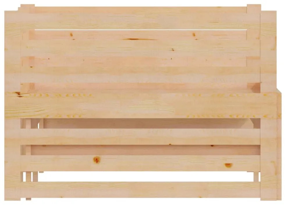 Sofá-cama de puxar 2x(90x200) cm pinho maciço