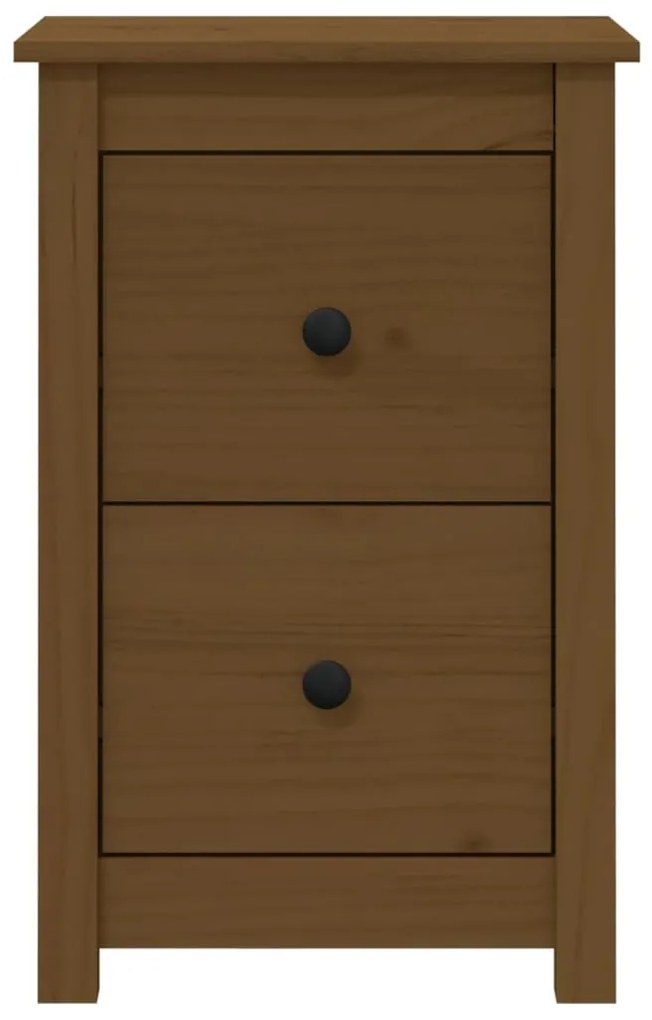 Mesa de cabeceira 40x35x61,5 cm pinho maciço castanho mel
