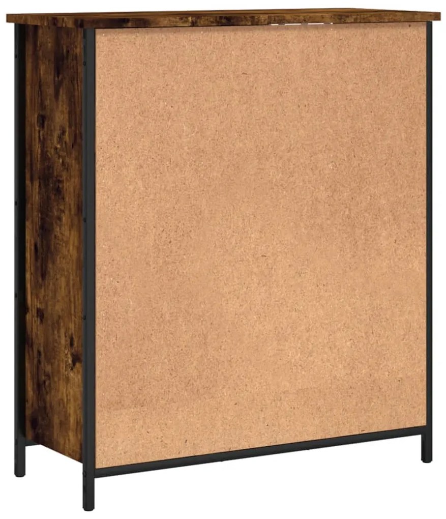 Aparador 70x30x80 cm derivados de madeira cor carvalho fumado