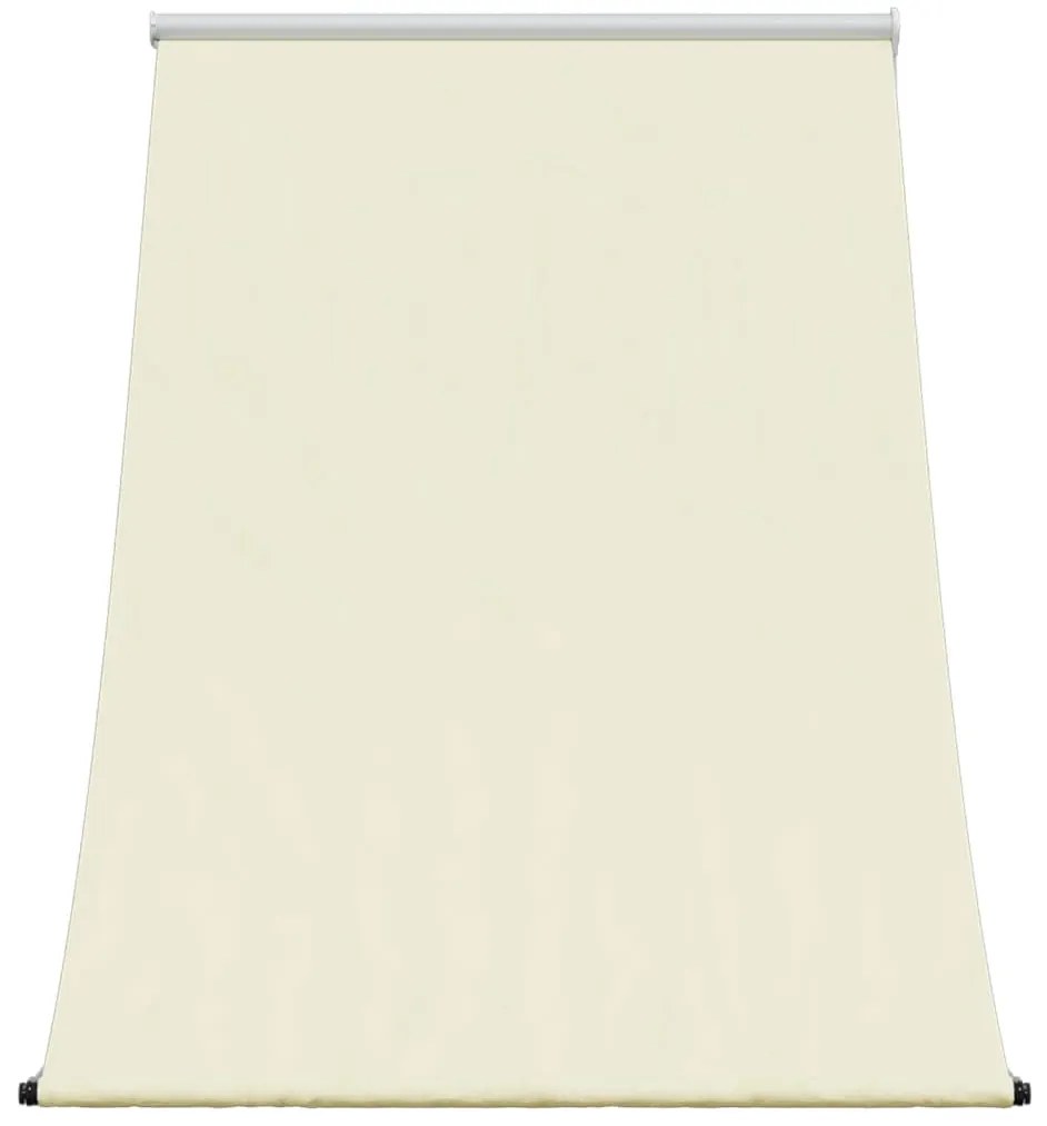 Toldo retrátil 100x150 cm tecido e aço cor creme
