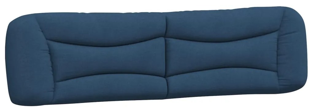 Cama com colchão 200x200 cm tecido azul