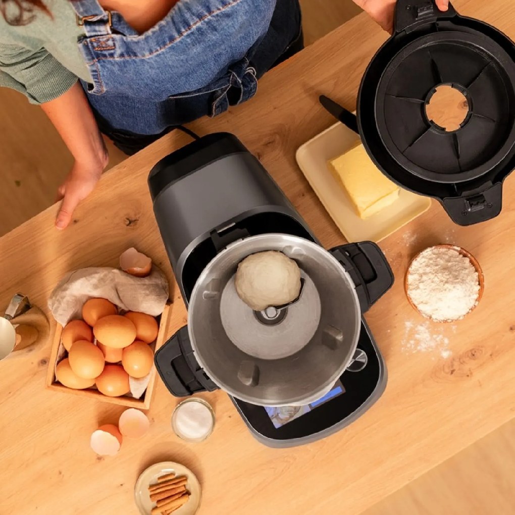 Robot multifunções Mambo Touch Robot de cozinha com 37 funções, TFT, APP, balança e jarro de aço inoxidável