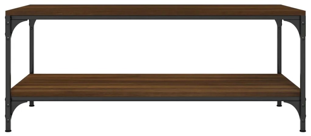 Mesa centro 100x50x40 cm derivados de madeira carvalho castanho