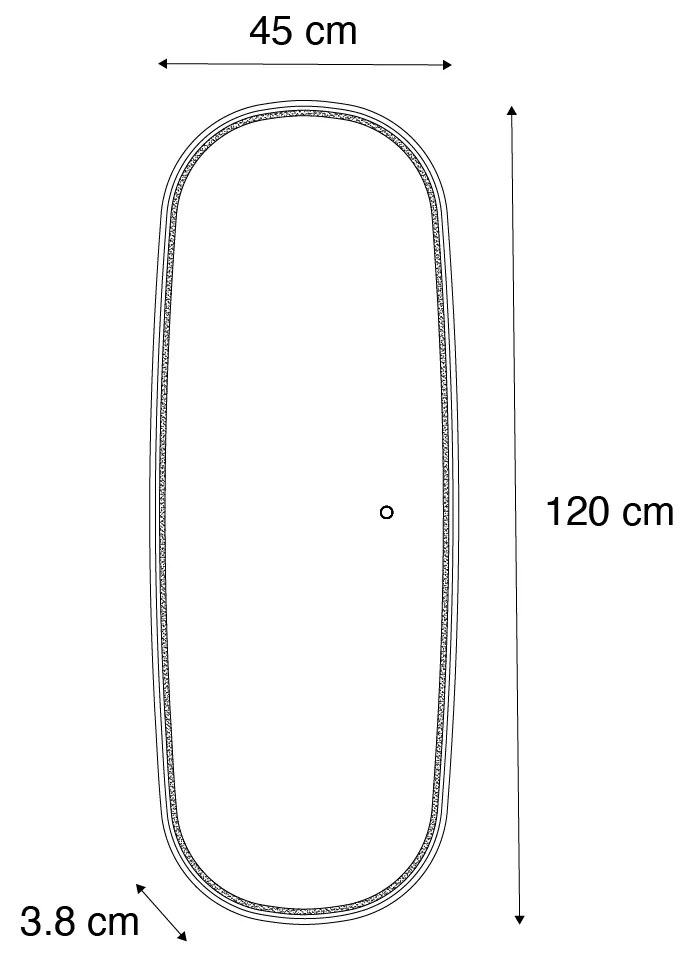 Espelho de casa de banho em ouro rosa com LED e dimmer tátil - Geraldien