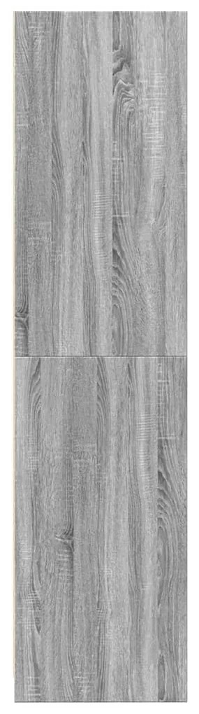 Roupeiro 100x50x200 cm derivados de madeira cinzento sonoma