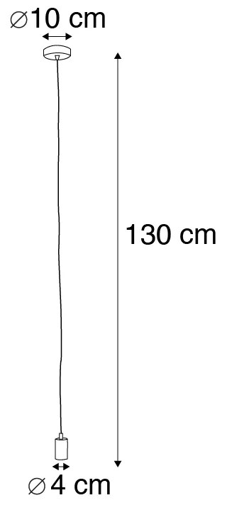 Candeeiro suspenso inteligente preto com WiFi G95 - Facil