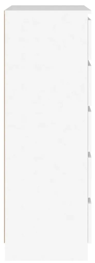 Camiseiro Belize de 5 Gavetas - Branco - Design Minimalista