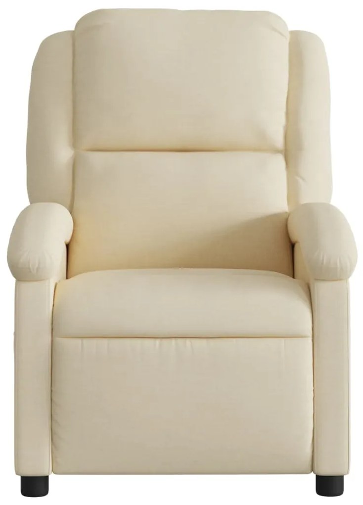 Poltrona reclinável tecido cor creme