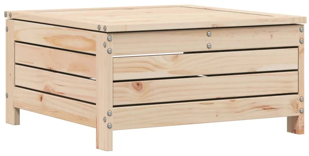 7 pcs conjunto de sofás para jardim madeira de pinho maciça