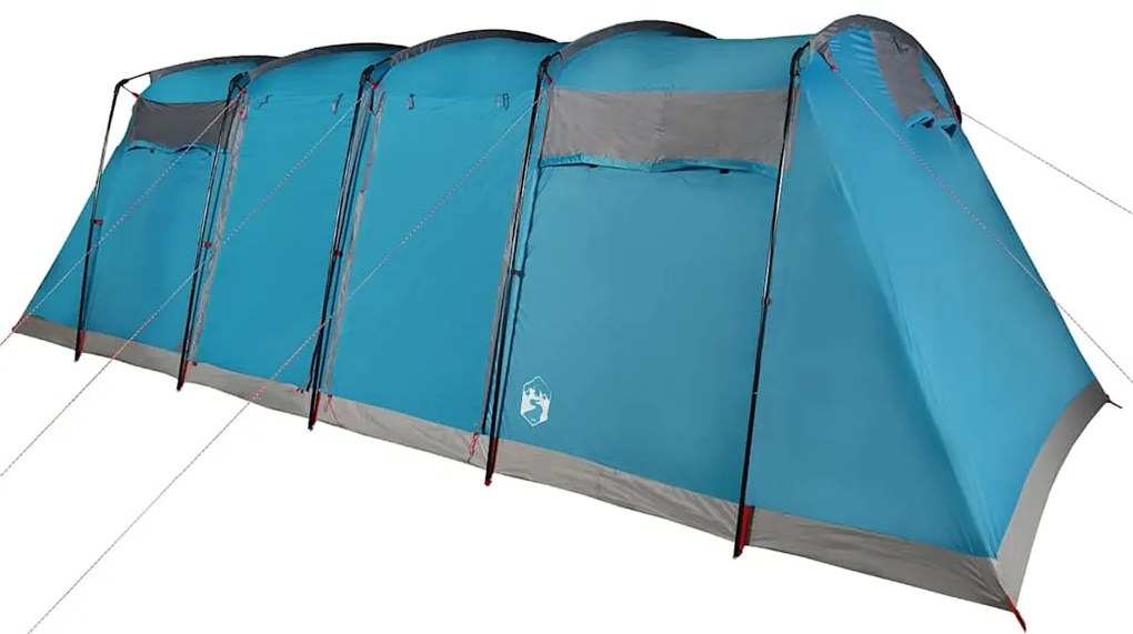 Tenda familiar túnel para 10 pessoas impermeável azul