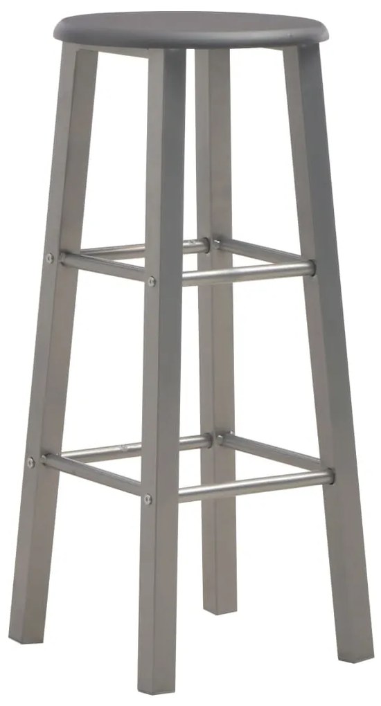 Bancos de bar 2 pcs MDF antracite