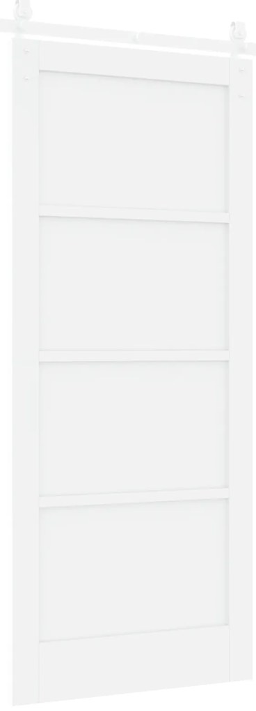 Porta Deslizante vidaXL com Conjunto de Hardware Branco 86x198.5 cm Ma