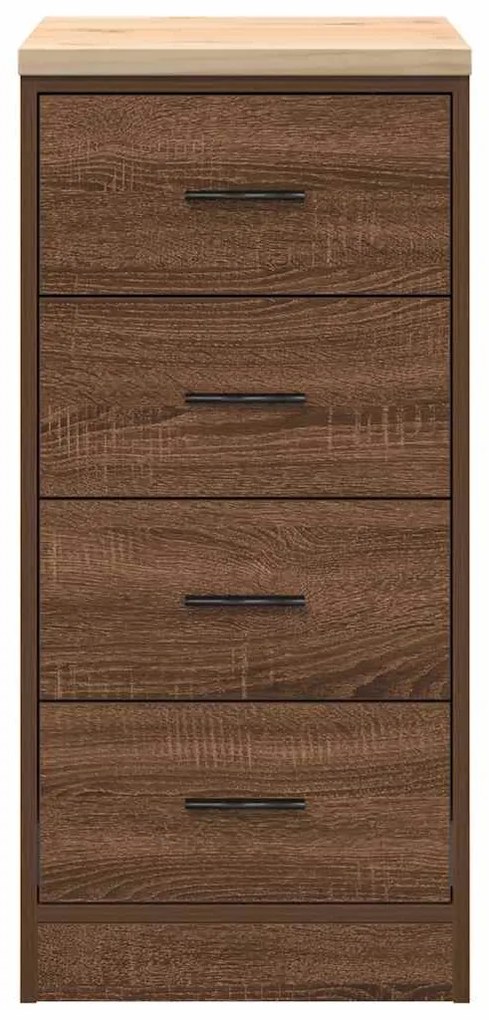 Armário de arrumação de garagem Carvalho Castanho 40x51x85 cm