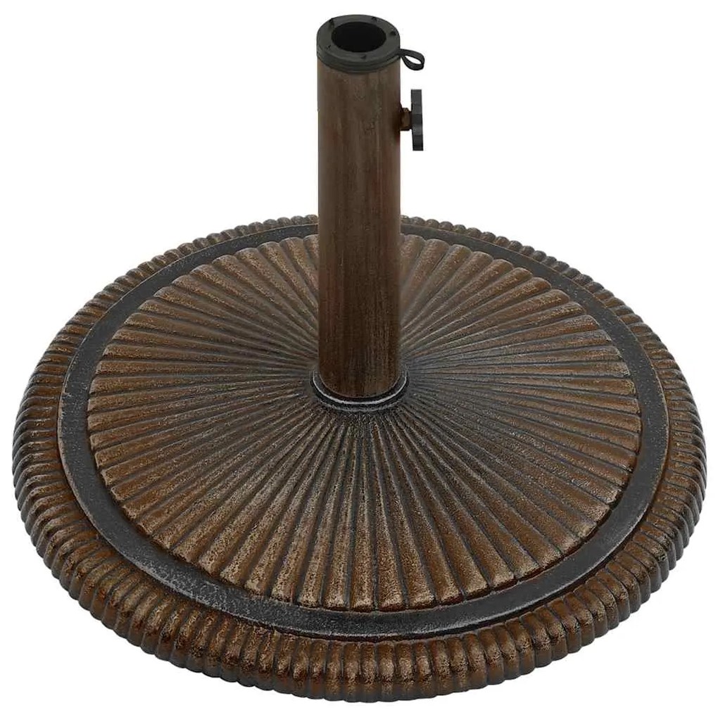 Base para guarda-sol ferro fundido 45x45x30 cm bronze