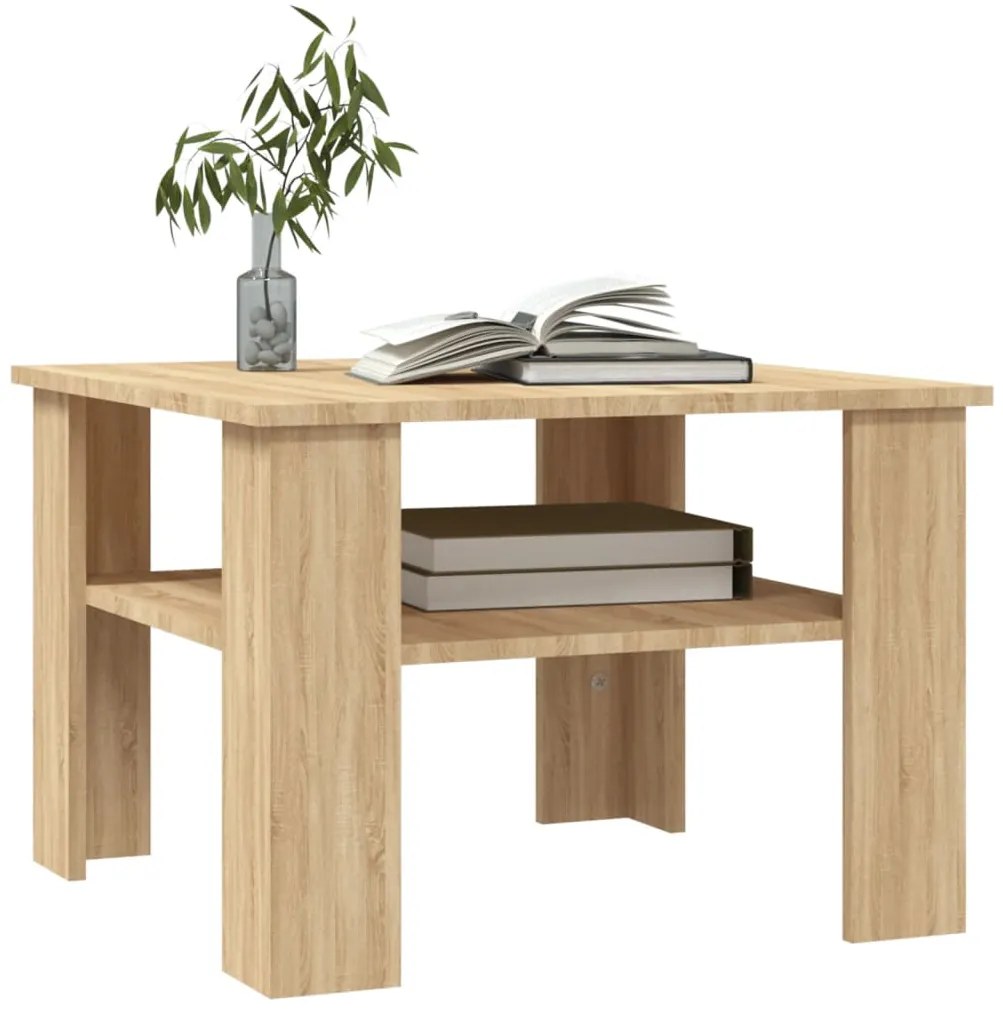 Mesa de centro derivados de madeira carvalho sonoma
