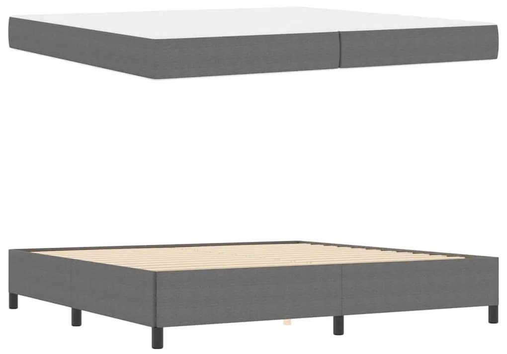 Estrutura da Cama Outros Cinzento-claro 100 x 200 cm