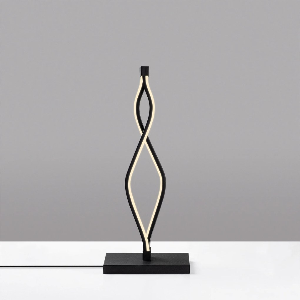Candeeiro de Mesa Zozo – Preto – 20x48x12 cm