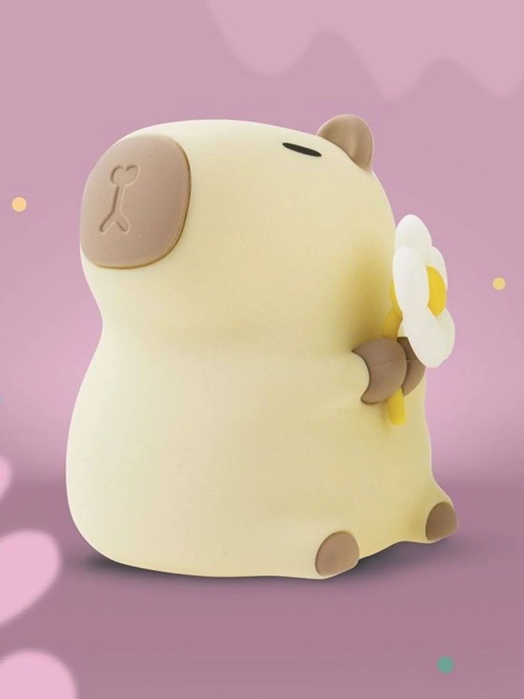 Luz de presença recarregável Capybara florista MARY'S  bege