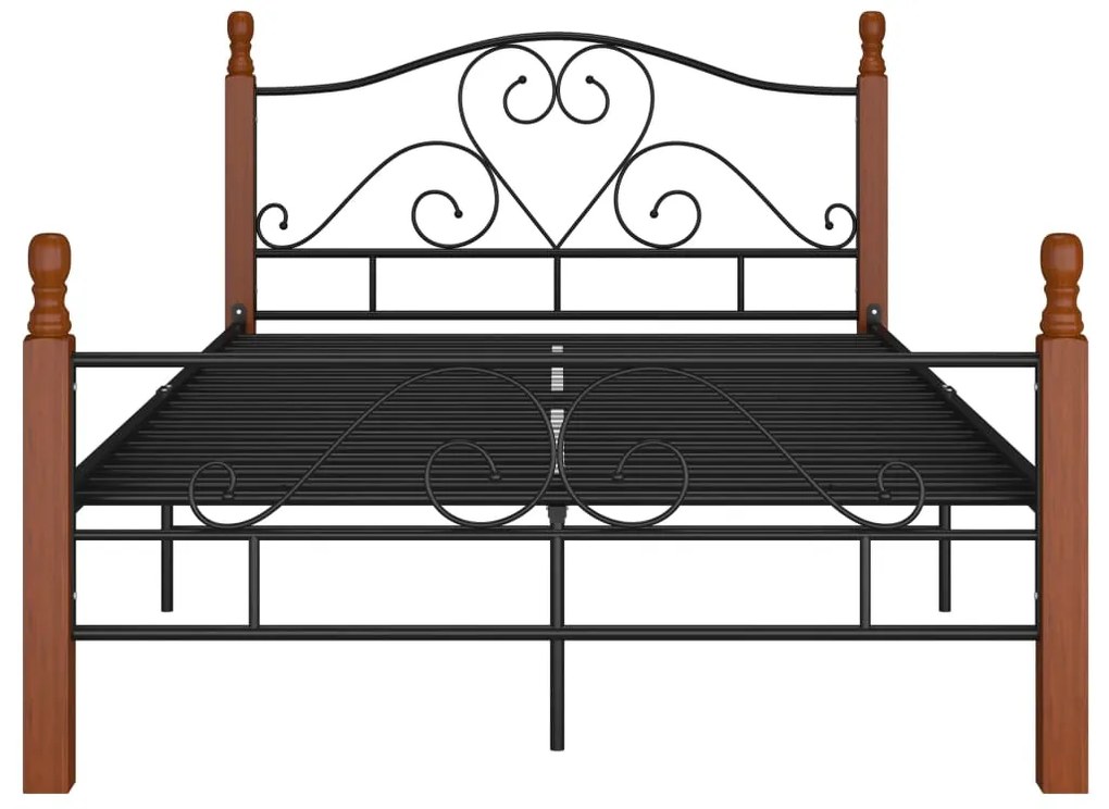 Estrutura de cama 120x200 cm metal preto