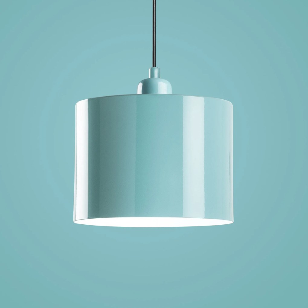 Chandelier Duz – Turquesa – Diâmetro 45 cm, Altura Total 75 - 110 cm
