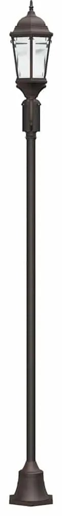 Poste de Luz de Jardim vidaXL 2-Lâmpadas E27 Bronze 220 cm Alumínio