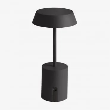 Lâmpada De Mesa Led Sem Fios Uliana Preto - Sklum