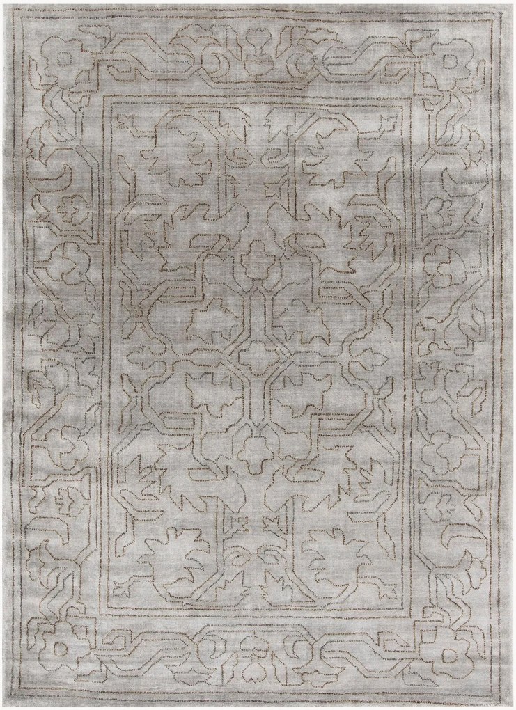 Tapete em viscose artesanal de pelo curto Kaito