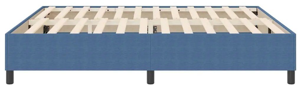 Cama Box Spring VidaXL Azul Super King em Tecido Veludo