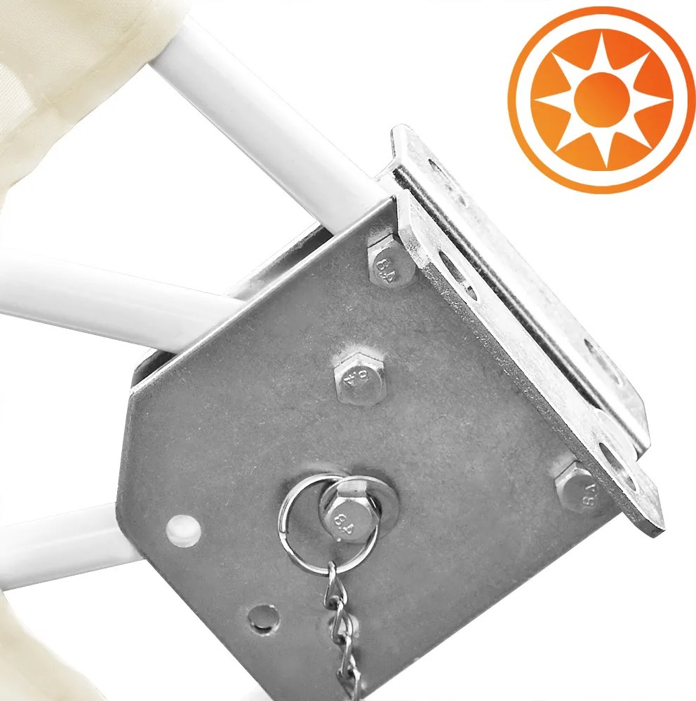 Toldo lateral com Painéis dobráveis para varanda 140x140cm Bege