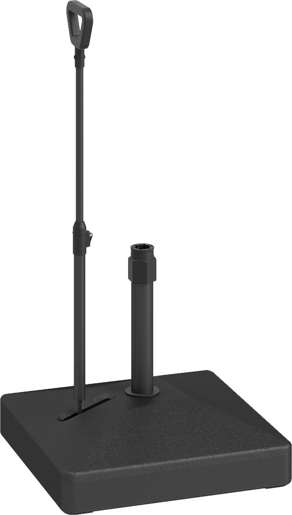 Outsunny Base para Chapéu de Sol Suporte para Chapéu de Sol com Rodas de Pé Recarregável com Água 45L ou Areia 55 kg Preto | Aosom Portugal