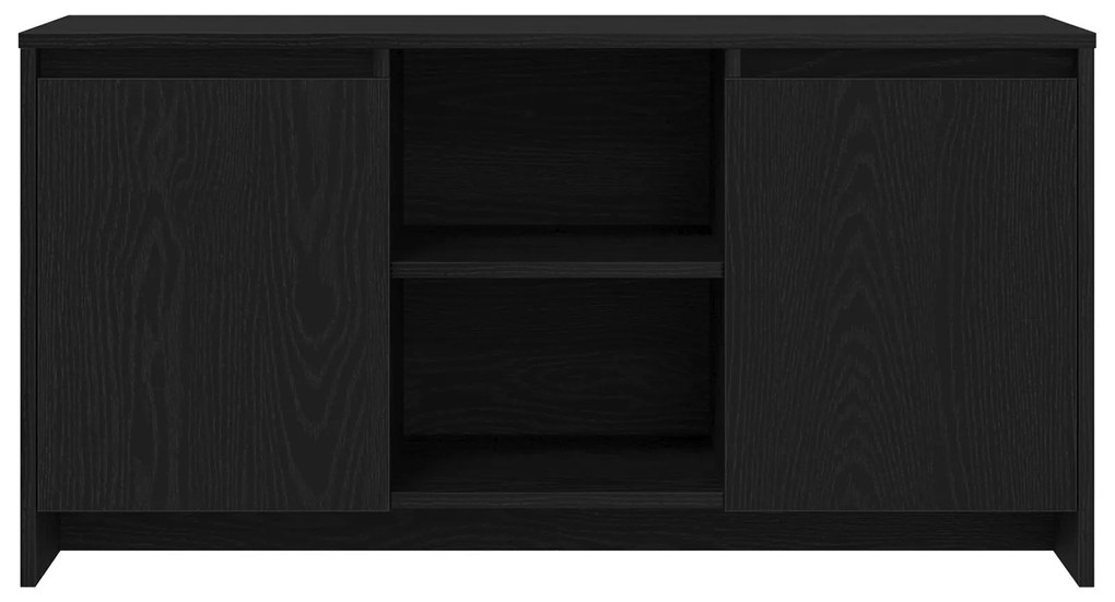 Armário de TV vidaXL Carvalho Preto 102x37,5x52,5 cm de Madeira de Eng