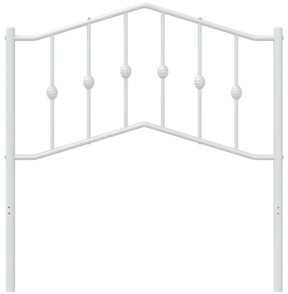 Cabeceira de cama 90 cm metal branco