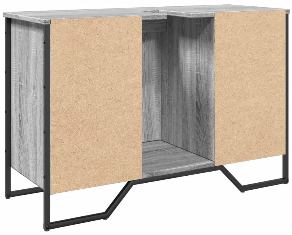 Móvel p/ lavatório 91x35x60cm derivados madeira cinzento sonoma