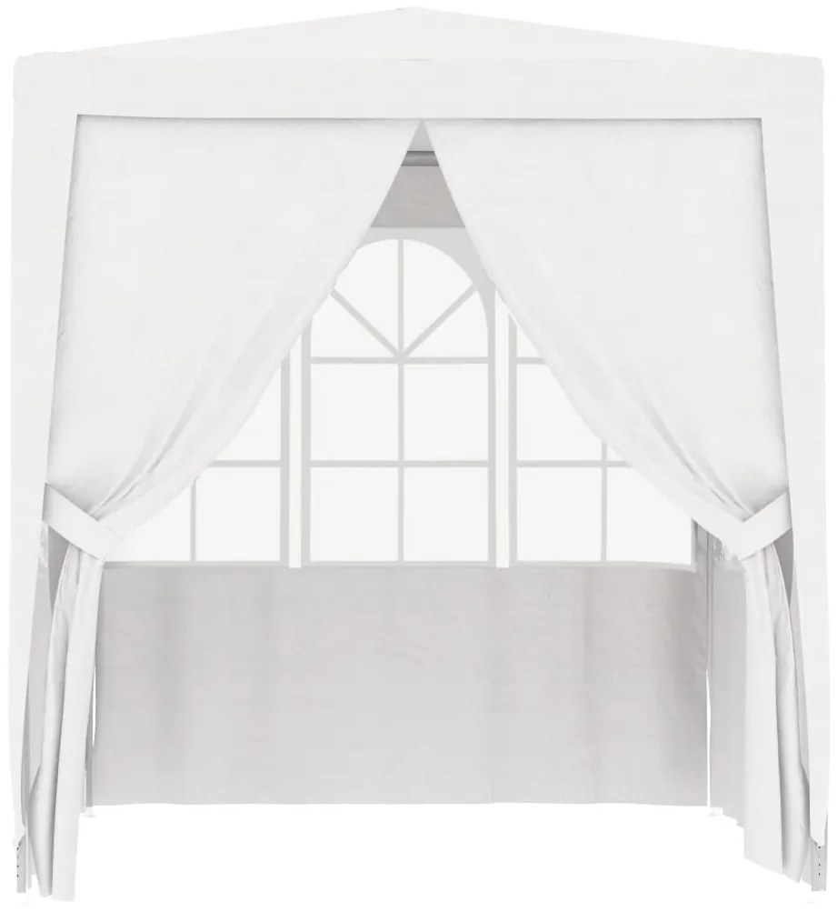 Tenda festas com paredes laterais 2,5x2,5m 90g/m² branco