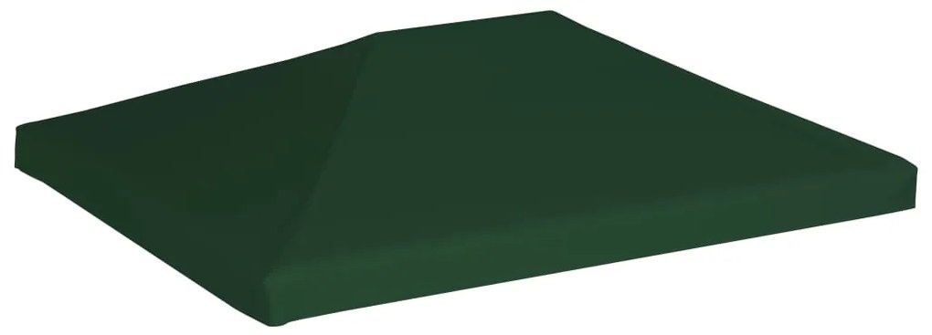 Cobertura de gazebo 310 g/m² 4x3 m verde