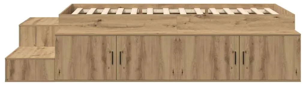 Cama de Armazenamento Artisan Carvalho 90x190 cm