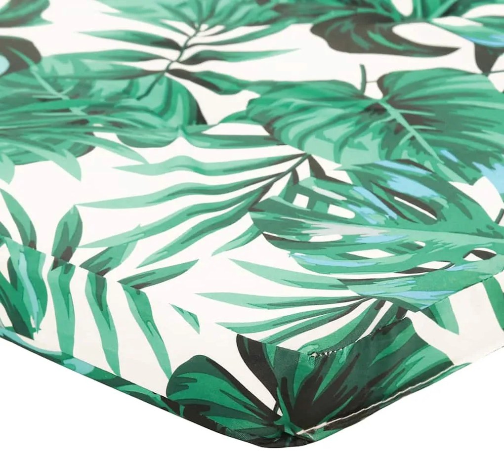 Almofada Tropical com Padrão de Folhas Padrão de Folhas Poliéster