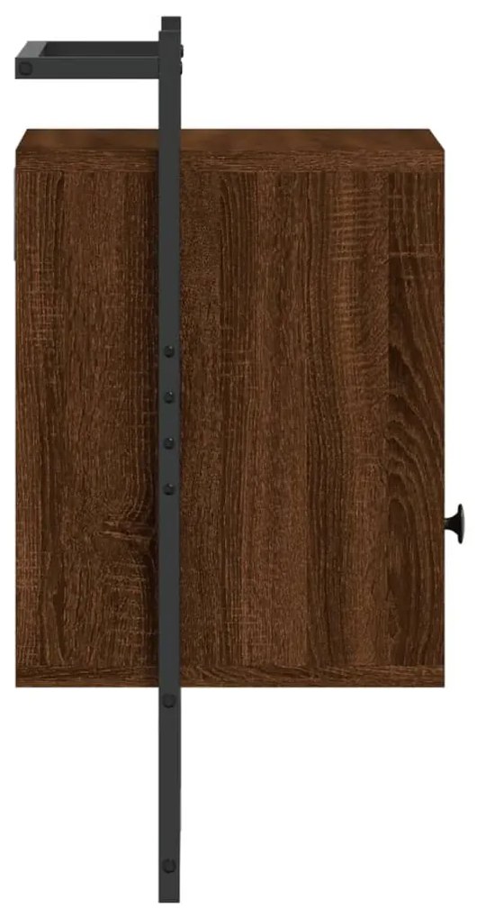 Mesas cabeceira 2 pcs 40x30x61 deriv. madeira carvalho castanho