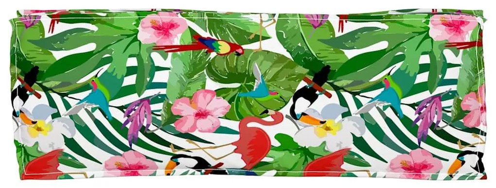 Almofada de Palete para Banco Tropical Jungle 110 x 40 x 8 cm em Tecid