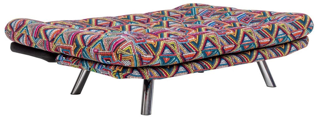 Sofá-Cama de 3 Lugares Misa – Multicolor – 52x175x40 cm