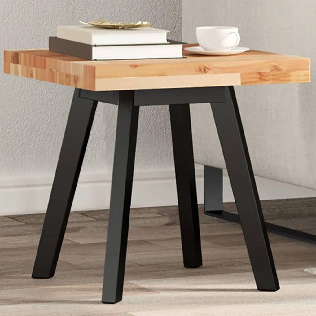 vidaXL Tampo de mesa quadrado 40x40x4 cm madeira de acácia maciça