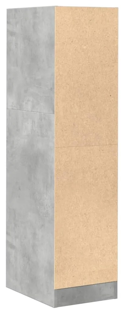 Armário boticário 30x41x118 cm derivados madeira cinza cimento