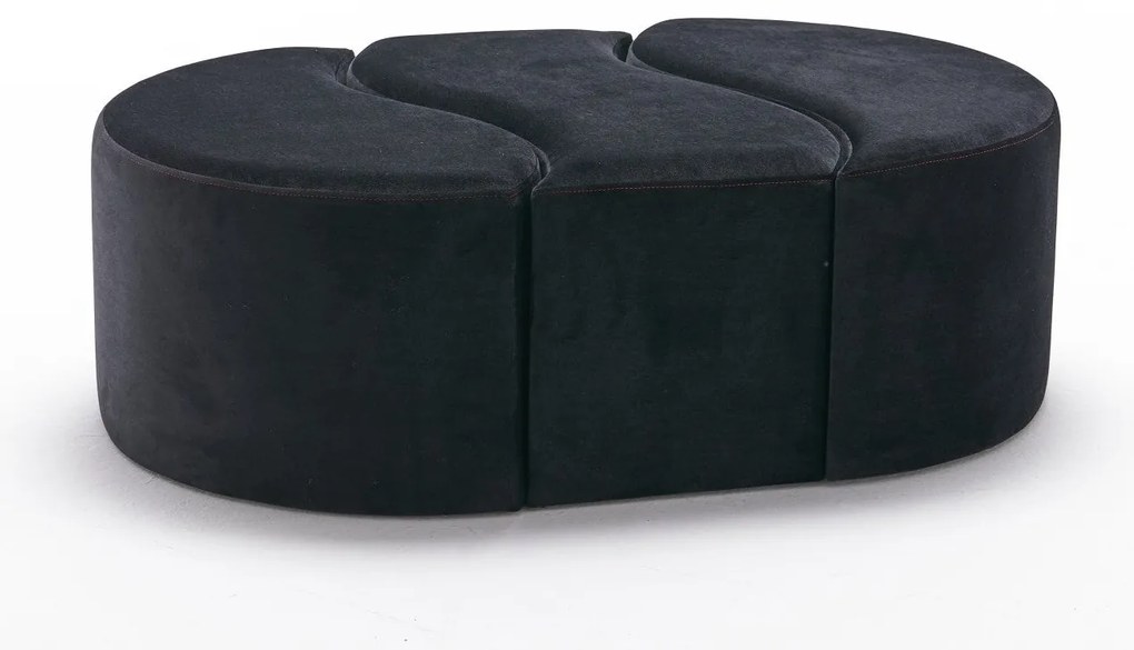 Pouffe Alya Puf – Anthracite Pink – 120x40x80 cm