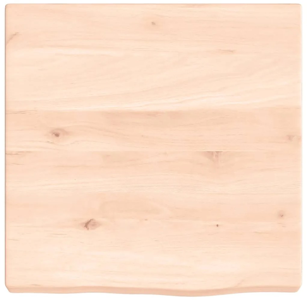 Bancada p/ casa de banho 40x40x(2-4) madeira maciça não tratada