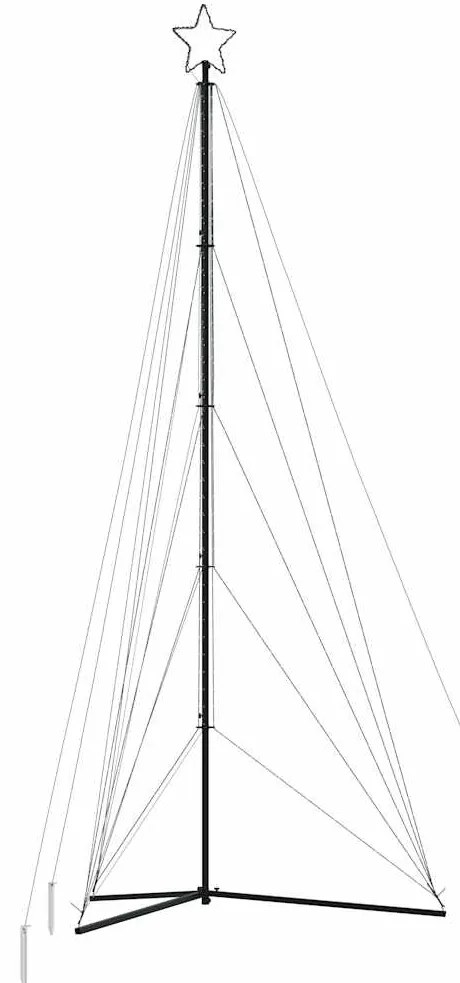 LED Árvore de Natal 615 LEDs Branco Quente 404,5 cm