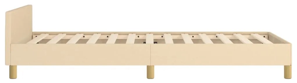 Estrutura de cama sem colchão 80x200 cm creme