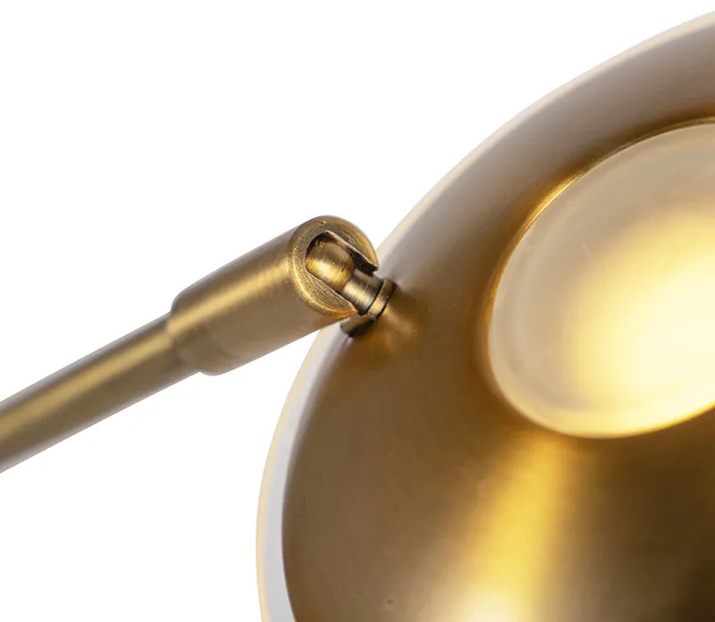 Candeeiro de pé bronze com braço de leitura incl. LED - Ibiza Moderno