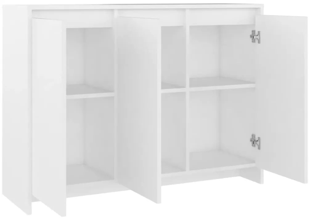 Aparador 102x33x75 cm derivados de madeira branco