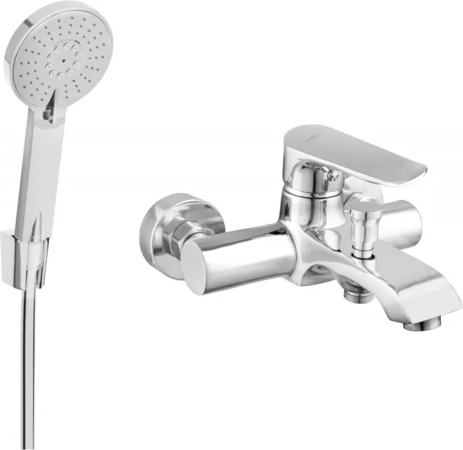 Mexen Pecos R40 bateria de banheira com conjunto de chuveiro, cromado - 7273R40-00