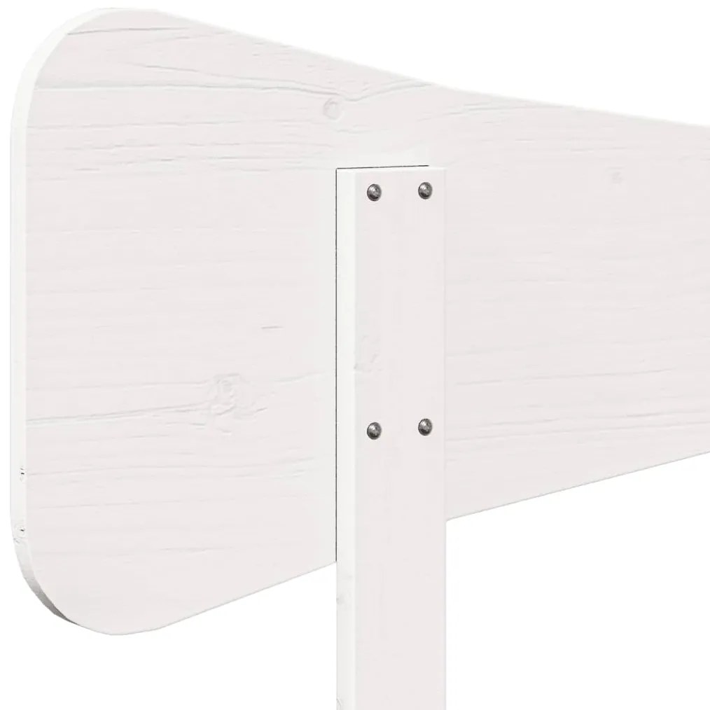 Cabeceira 75 cm madeira de pinho maciça branco